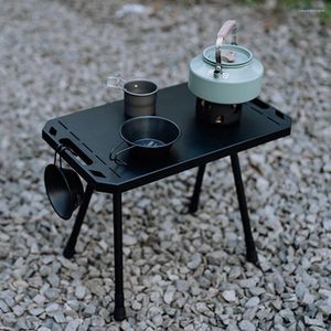 Camp Furniture Folding Outdoor Table Adjustable Height Beach Aluminium Alloy Tactical For Indoor Picnic BBQ Hiking