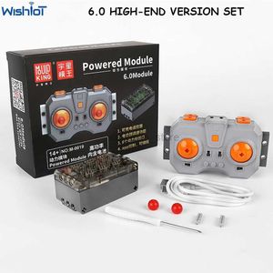 Blocks Mold King 6ch App Linear Motor Remote Control 6.0 Snabbhastighetsladdning Driven modul Batteri för MOC PF Tekniska bilar 240120