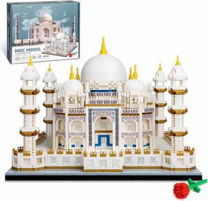 Blocks City Mini-Bausteine Weltberühmte architektonische Miniaturmodelle Indische Taj Mahal-Bausteine Kreatives Kinderspielzeug 240120