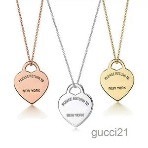 Classic Fashion High Grade Stainless Steel Pendant Necklace S925 Silver Women Diy Jewellery Gift with Box DZST TGCS TGCS J4WZ J4WZ