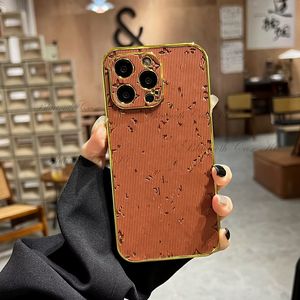 Luxury Phone Cases for Apple iPhone 13 Pro Max 14Plus 15Promax 13 12 11 Fashion Designer Leather Phone Case Soft TPU Drop Protection Shockproof Protective Phone Cover
