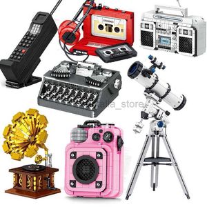 Blocks Classic Creative Ideas Building Blocks Mini Bricks Digital Camera Cellphone Typewriter Telescope Model Kit Toys For Adults 240120