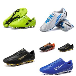 Summer New Outdoor Hot Blooded Battle Shoes Men's Football Shoes Golden Sun Yellow Green Air Cushion Nail Anti slip Shoes