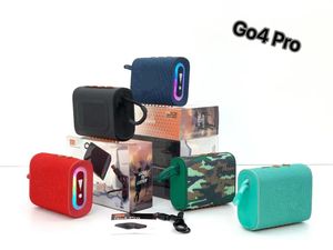 Högtalare New Go 4 Pro Portable Bluetooth LED Light Speaker Box IP67 Waterproof Mini Wireless Speaker Stereo Sound Subwoofer Music Center