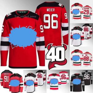 PERSONALIZADO Nova Jersey''devils''timo Meier Jersey Jack Hughes Nico Hischier Jesper Boqvist Kevin Bahl Kenzie Blackwood Ondrej Palat Tomas Tata 222 1791