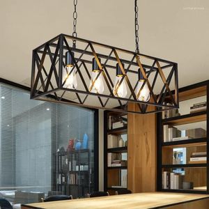 Chandeliers 4 6 Heads Industrial Chandelier Retro Loft Bar Restaurant Shop Internet Cafe Light Clothing Store Pendant Lamp Ceiling