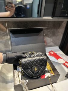 Borse per San Valentino con cuore primaverile Borse classiche con manico superiore in pelle trapuntata Famoso designer di lusso con pochette per cosmetici