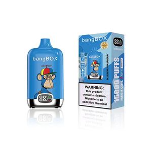 Puff 12k Original Bang BOX 15000 Puffs E-cigarro descartável 600mAh Bateria recarregável 12 sabores 2% 5% Capacidade Bobina 26ml OEM ODM VAPE morango Melancia