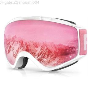 Gogle narciarskie Findway Aldt Anti Fog UV Protection Snow OTG Projekt nad hełmem Snowboarding dla młodzieży 220905 Dostarcz DHVR8 T7K5