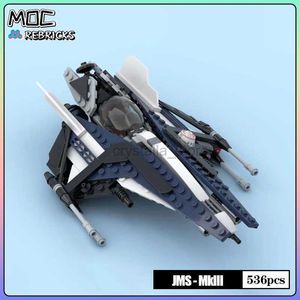 Blocos Star Battle Filme Delta 14 Heavy Interceptor JMS MkIII MOC Tijolos Building Block Brinquedos Modelo DIY Define Criança Presentes de Natal 240120