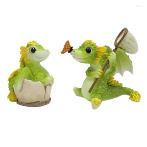 Dekoracje ogrodowe 67JE Dragon Dragon Miniaturowe figurki dekoracje wróżki krajobraz