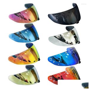 Motorcycle Helmets For Hjc I70 I10 C70 Hj-31 Sun Visor Fl Face Shield Street Helmet Wind Lens Anti-Scratch W91F Drop Delivery Automobi Otgtx