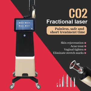 2024 Laser de CO2 fracionário Suavização de rugas Dissipar 10600nm Laser Cuidados vaginais Hidratante Anti-acne Matriz de pontos Máquina de corte de toupeiras