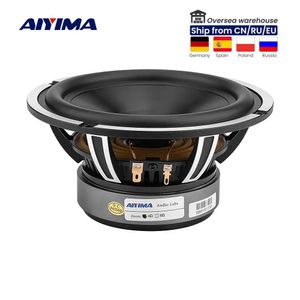 Högtalare aiyima 6,5 ​​tum woofer ljudbilsmusikhögtalare Driver horn 4 ohm 50w aluminium bassäng bas auto högtalare diy ljudsystem