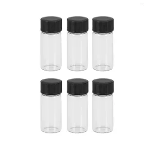 Garrafas de armazenamento 20pcs 5ml vidro desejo frascos de amostra vazios minúsculos com tampa para artesanato casamento natal flor chá seco