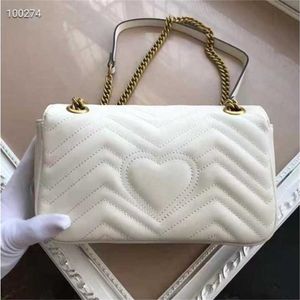 Renkler kadın omuz çantaları kadınlar zincir crossbody moda kapitone kalp deri çanta kadın ünlü tasarımcı çanta çantası 26cm% 70 indirim outlet online satış