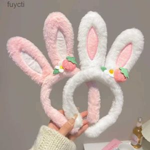 Chapéus de festa Super Cute Rabbit Ears Cartoon HeadBands Adulto Crianças Atividades Festa de Aniversário Photo Show Headwear Decration Bunny Hairpins YQ240120