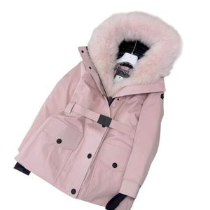 m family skiwear women winter imported fox hair large fur collar pie over coat goose European goods down jacket 2L2XW