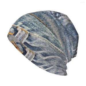 Berretti Blue Jeans Cappello lavorato a maglia Boonie Hats Designer personalizzato Hip Hop per uomo e donna