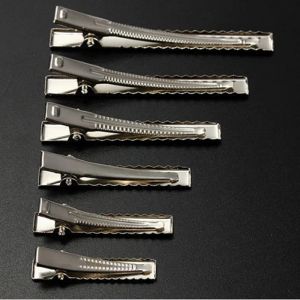 Heißer SaleMetal Haar Krokodilklemmen 35mm/40mm/45mm/55mm/65mm/75mm Für Frisur Werkzeuge Zubehör 150 stücke BJ