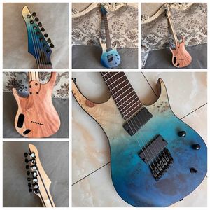 Uppgradera generation pro fanned fret elektrisk gitarr 7 sträng fast kropp gitarr rostfritt stål fret rostad gitarrhals