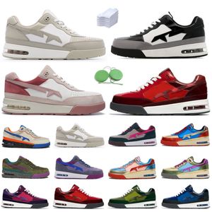 Road Sta Men Women Running Shoes Platform Sneaker Patent Leather Black White Pink Purple Blue Green Beige Suede Pastel Grey Skunk Mens Trainers Sports Sneakers