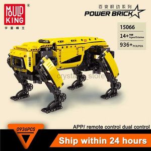 Blocks Mold King 15066 RC Technical Robot Toys Power Dynamics Big Dog Model Alphadog Building Blocks Bricks Kids Birthday Presents 240120