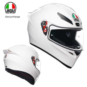 Full Face Open AGV K Motorcykelhjälm italiensk AGV K3 K1 K5 Motorcykelhjälm Anti dimma Full hjälm Unisex Racing Hjälm Running Helmet B71M