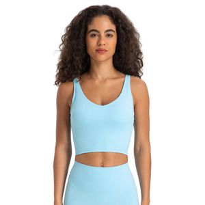 Giubbotto di align reggiseno Yoga Lu Sport Ringibile con il reggiseno elastico del reggiseno elastico in modo elastico.