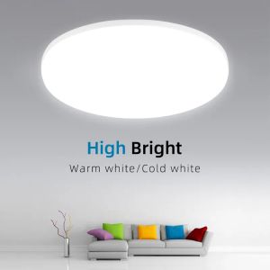 LED takljus 220V Ultra tunn moderna taklampor för vardagsrum badrum sovrum kök yta monterad takbelysning