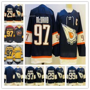 Vintage Erie Otters College Connor Mcdavid Oilers Hóquei Jersey Wayne Gretzky 2022-23 Reverse Retro Leon Draisaitl Ryan Nugent-Hopkins Jerseys 3904 8499