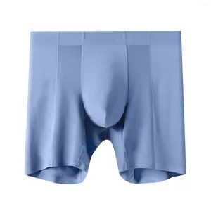 Underpants Pure Cotton Boxers For Men Breathable Mesh Patchwork Underwear Low Waist U-Convex Stretchy Casual Home Panties