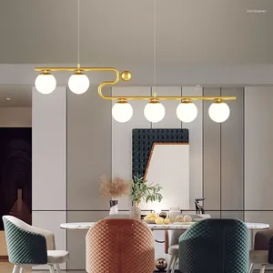 Lustres Nordic Feijão Mágico Sala de Jantar Lustre Moderno Criativo Leite Branco Vidro Sala de estar Quarto Cozinha Pendurado Iluminação Interior