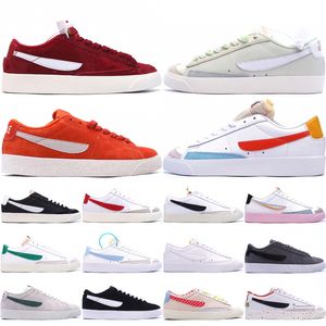 Top Blazers Low Men Women Casual Shoes 77 Vintage White Black Make it Count Pink Oxford Sea Glass Outdoor Skateboard Sneakers Size 36-45