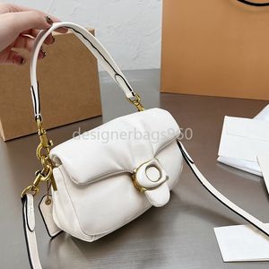 Axelväska designer baghandbag crossbody väskor balck grå grädde rosa korsk kropp mjuka handväskor mini tabby kudde purses för kvinnor läder väskor rosa grön svart