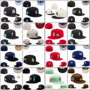 68 Colors Mix Men's Baseball Fitted Hats Royal Blue Red Black Angeles" Pink Rose Sport Full Closed Hearts Caps Chicago Chapeau World Series Patched A's Jan20-01