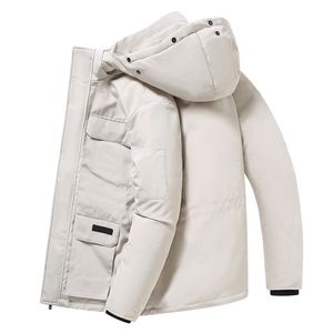 winter jackets women designer goose jacket down coat with real fur hoodie Hooded Zippers Letter White duck down Thick Hat Detachable winter down mens coat