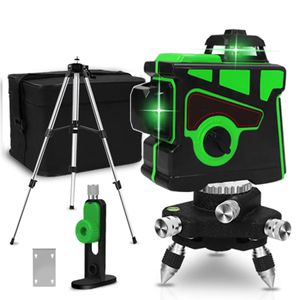 Mini 3D 12 Linhas Laser Autonivelante 360 Cruz Horizontal e Vertical Super Poderosa Linha de Feixe de Laser Verde