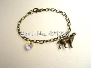 ジュエリー1PCS/20PCS TILIGHT BREAKIG DAWNBELLA'SWOLF HEART BRACELET PROP REPLICA JEWELRY