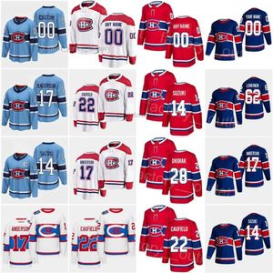 Sıcak Montreal Hokey Canadiens 22 Cole Caufield Jersey 20 Jur Slafkovsky 71 Jake E Christian Dvorak Nick Suzuki 62 Artturi Lehkonen 73 '1771