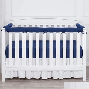 Ralus Bed Rails 1 para Baby Bumper Pasek 3PCS Oddychający szóste poręcze Protektor Proces Basen dla urodzonego dzieci Bezpieczeństwo 240112 DROP Kids DHF8Q