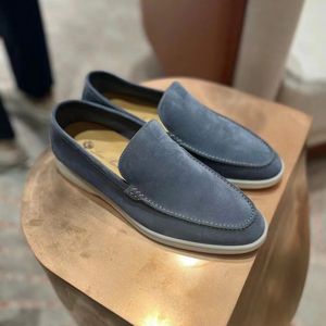 lusso Designer Viaggi all'aria aperta Scarpe casual moda estate loro Walk Marrone Mocassini da uomo Scarpe basse nere eleganti sneaker piana run Sandalo in pelle mocassino Scarpe da tennis