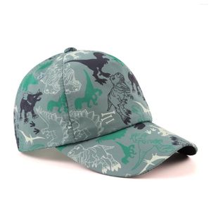 Berretti da baseball per bambini Berretto da baseball per ragazzo Cappello estivo da spiaggia per sole per bambino Moda all'aperto Dinosuar Spring Trucker Snapback per bambini