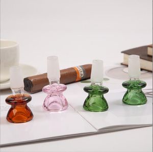 Cam kaseler 14mm 18mm Tobacco Kase Parçası Su Bongs Dab Yağ Donanları Sigara Pipes