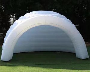 Atacado grande ao ar livre inflável iglu evento casa uso oxford pano inflável cúpula tenda com luz de mudança led para eventos de festa