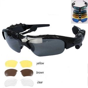 Sunglasses 2022 Sport Stereo Wireless Bluetooth 4.1 Headset Telephone Driving Sunglasses/mp3 Riding Eyes Glasses with Colorful Sun Lens YQ240120