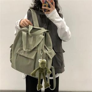 Torby Nowa Korea Południowa torba kampusowa Kobieta przenośna narzędzia do wiatru college'u proste plecak joker duży plecak plecak