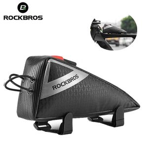 Torebki rockbros mini rowerowa torba rowerowa Ultralight Rozmiar górny przednia rurka rama Trójkąt Trójkąt Trójkąt przenośny wodociągowy repelent MTB Road Bike Bag