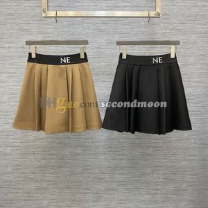 Elastic Waist Skirt Women Sexy Pleated Skirts Designer Letters Print Skirt Spring Summer Party Skirts