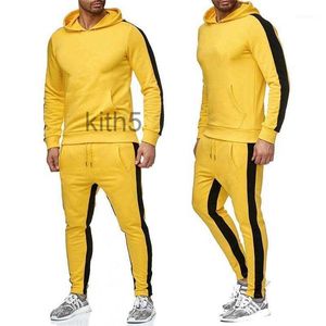 Erkek Trailtsits Sports Suit Ceket ve Cepleri ile Pantolon Patchwork Siyah Sarı Cosplay Beyaz Kırmızı Kış Serisi Vaz4